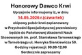 Zmiana miejsca poboru krwi w dniu 14.05.2026 r. - Tarnobrzeg